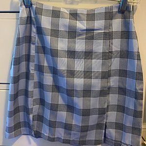 romwe plaid skirt